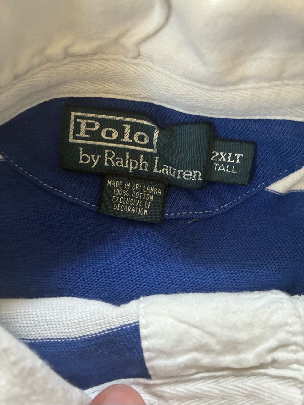 2013 Striped Ralph Lauren Rugby Shirt - Size XL - Picture 4 of 5